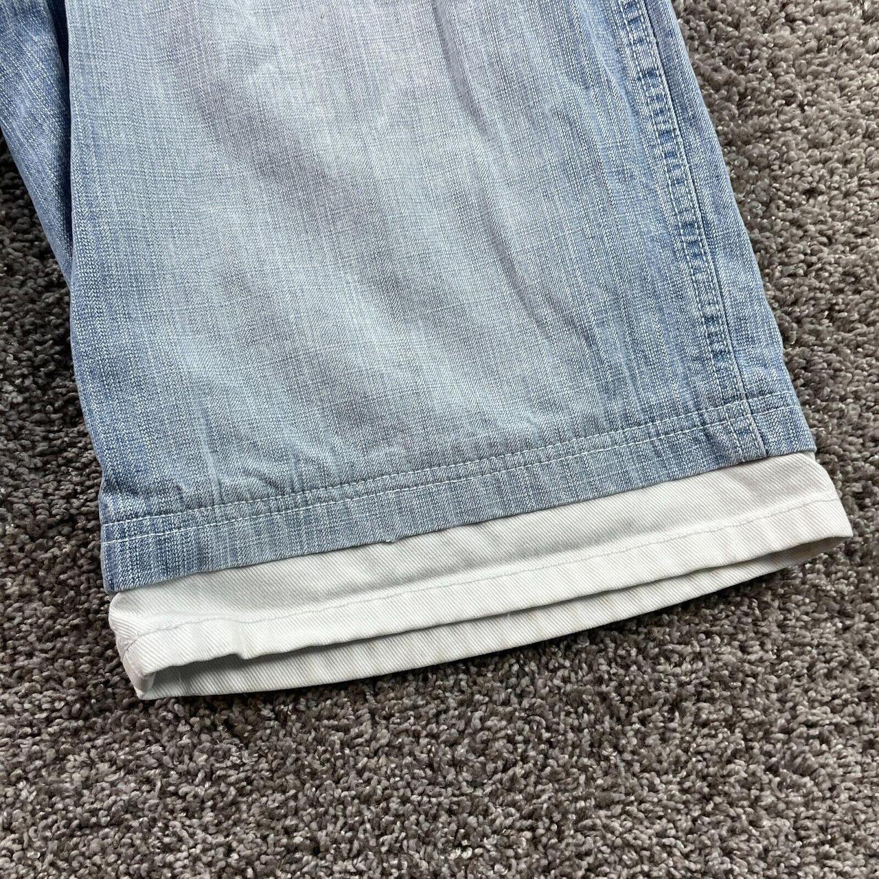 Supreme Washed Denim Short Size: 34 Style: Blue - Depop