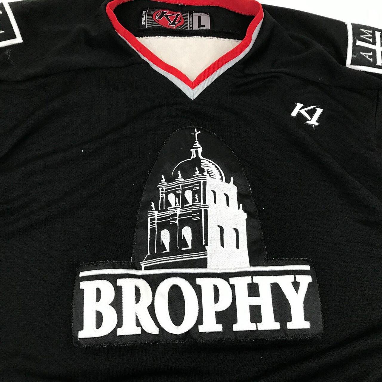 Brophy Broncos Hockey Jersey Size Large Black Long - Depop