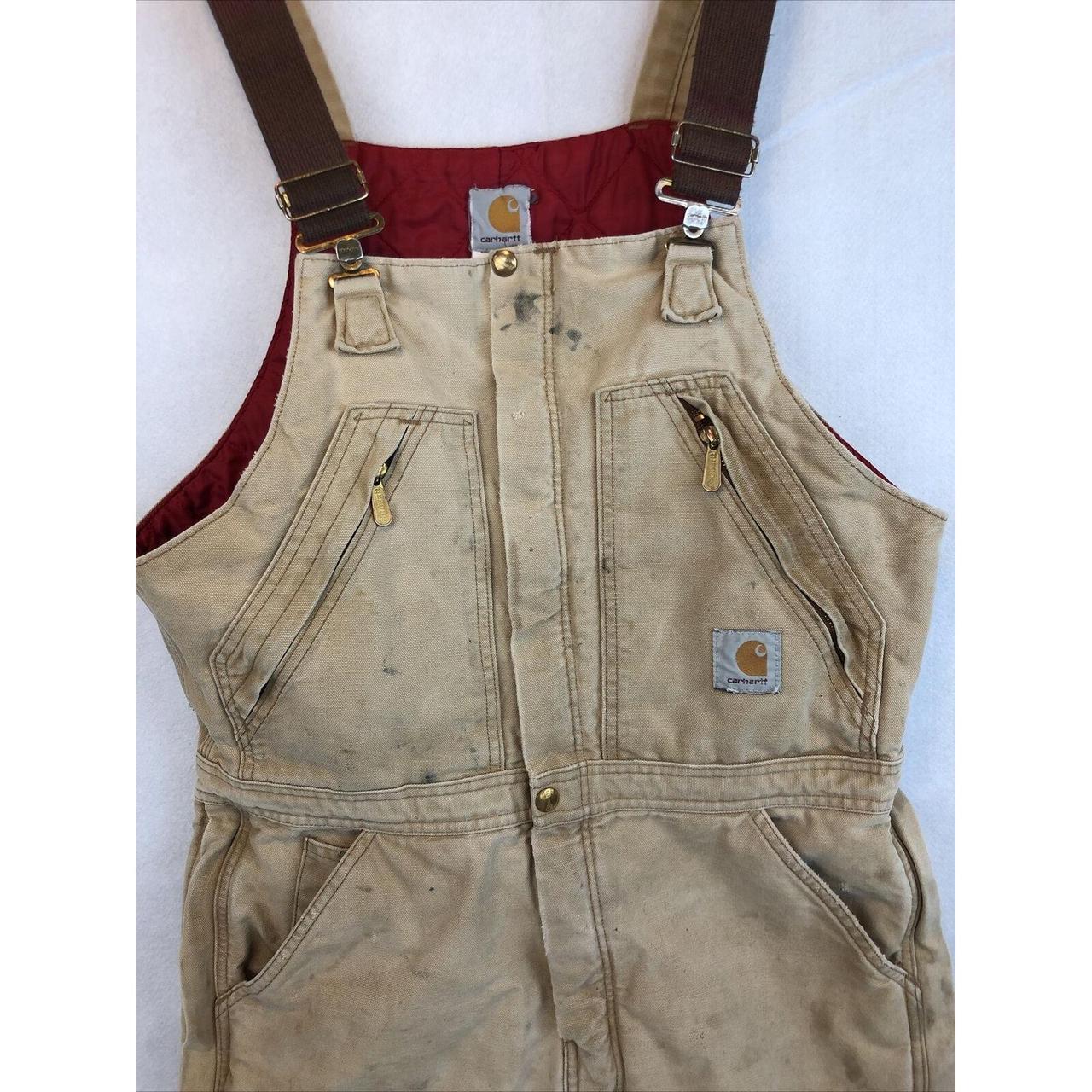 Carhartt Insulated Overalls Size 34 USA Vintage... - Depop