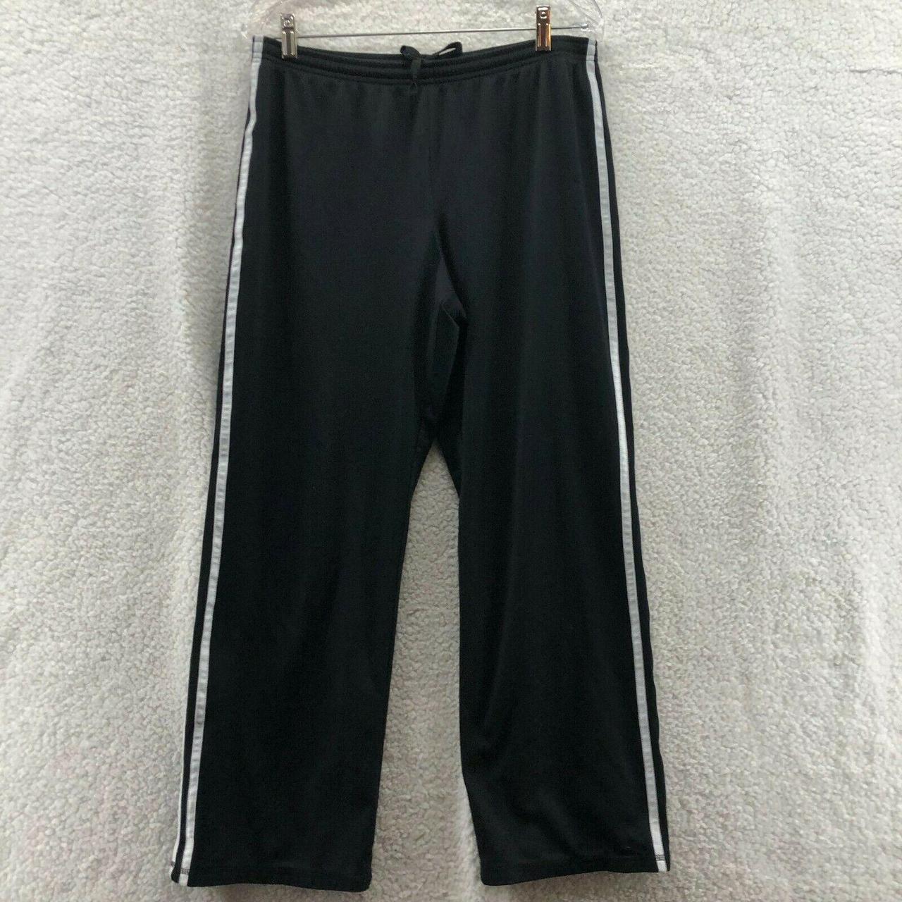 CG Champion Sweatpants Striped 100% Polyester Black... - Depop