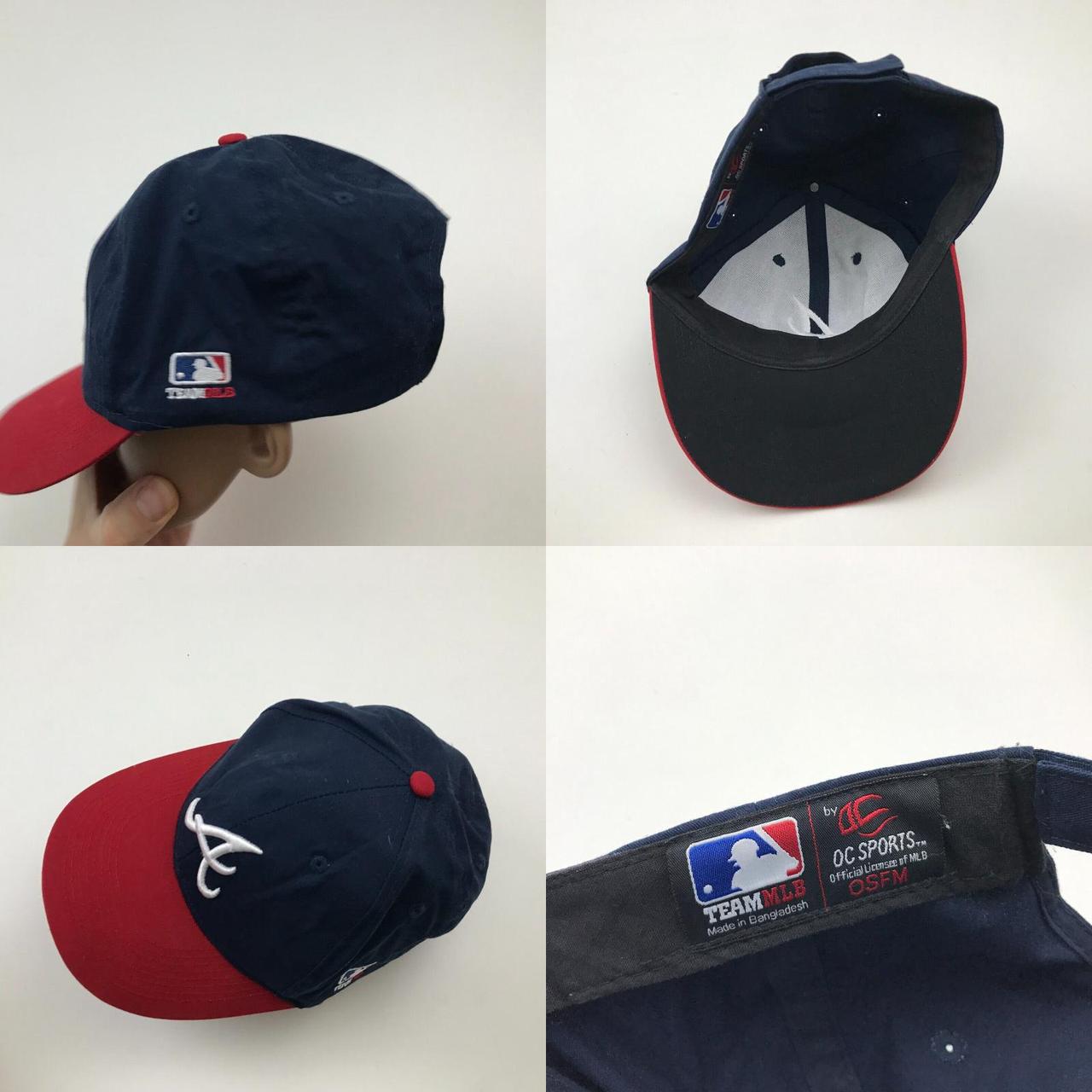 Mlb pro shop Home depot atlanta braves logo blue Baseball Strapback Hat cap