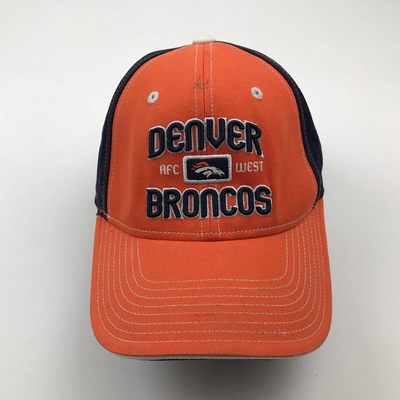 Denver Broncos Hat Cap Strapback Orange Blue - Depop