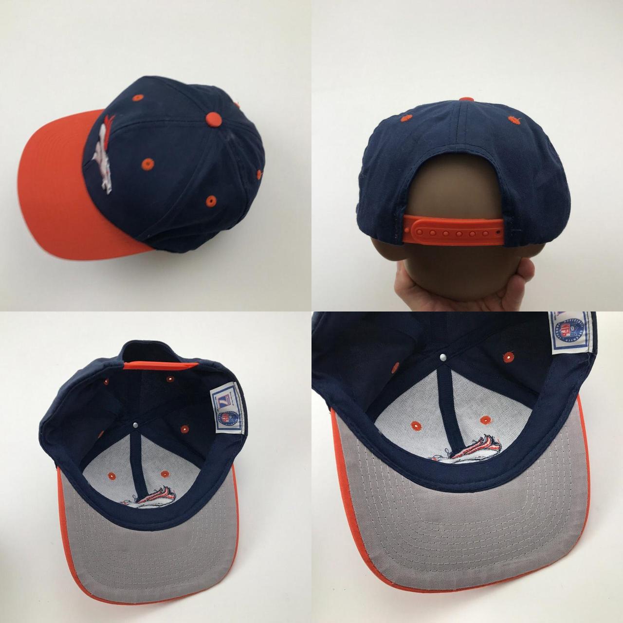 men's white and orange hat Denver Broncos New Era - Depop