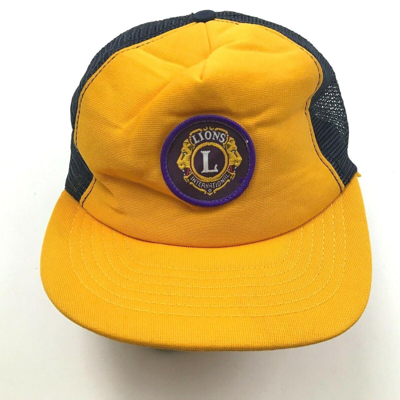 Club L Men's Yellow and Blue Hat | Depop