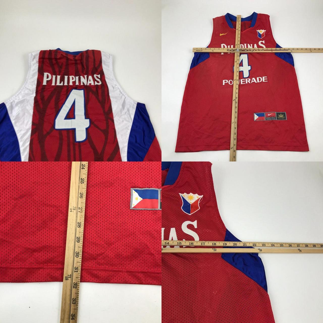 VINTAGE Pilipinas Basketball Jersey Size Extra Large Red Tank