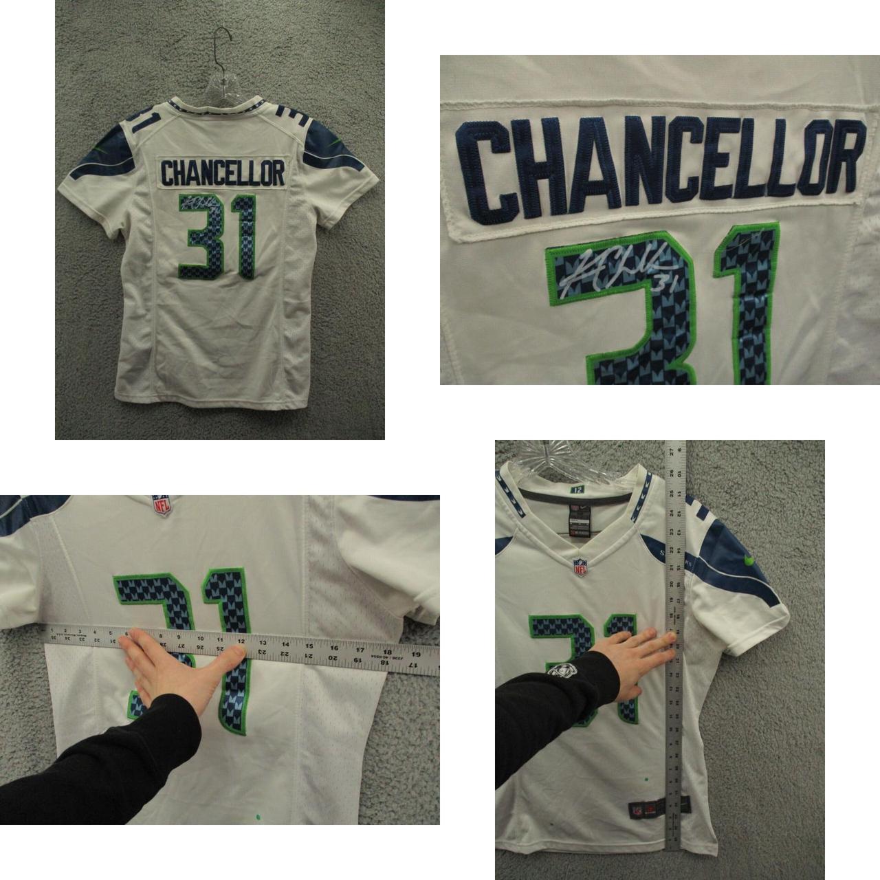 Seattle Seahawks Jersey Signed Kam Chancellor #31 NFL Nike White