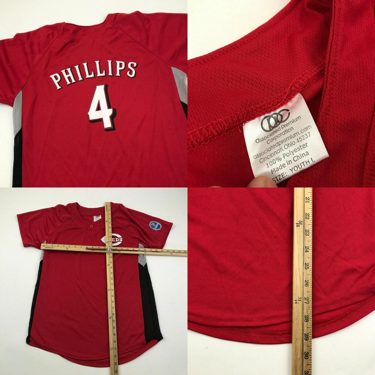 NEW MLB Brandon Phillips Cincinnati Reds Shirt Youth - Depop