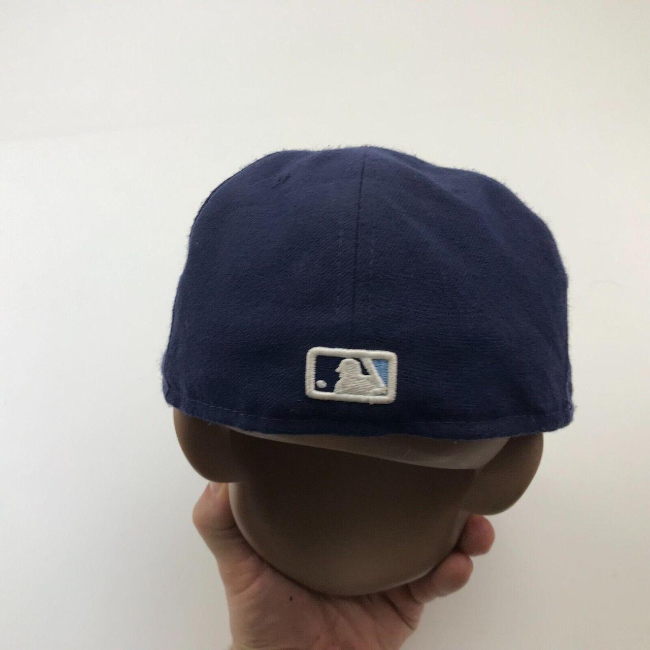 Tampa Bay Rays Hat Cap Fitted Mens 6 7/8 Blue White Spring