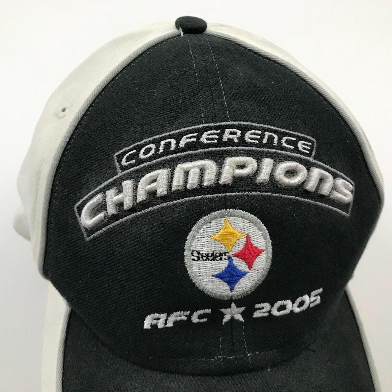 Pittsburgh Steelers Hat Cap Strapback Gray White Adjustable Embroidered  Reebok