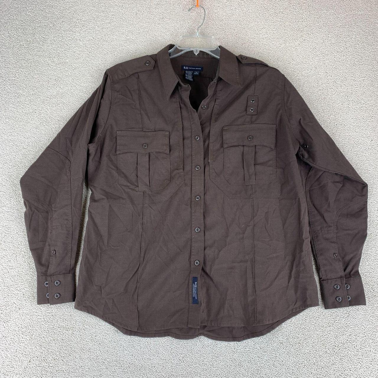 5.11 Tactical Series Zip Button Up Shirt Women's XL... - Depop