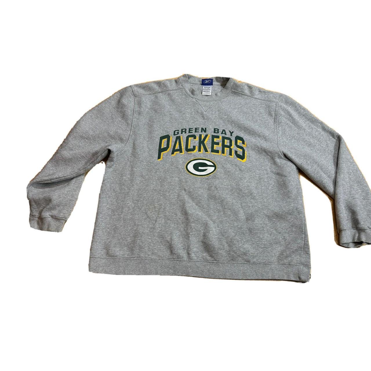 VINTAGE Green Bay Packers Sweatshirt Men Large Green Crew