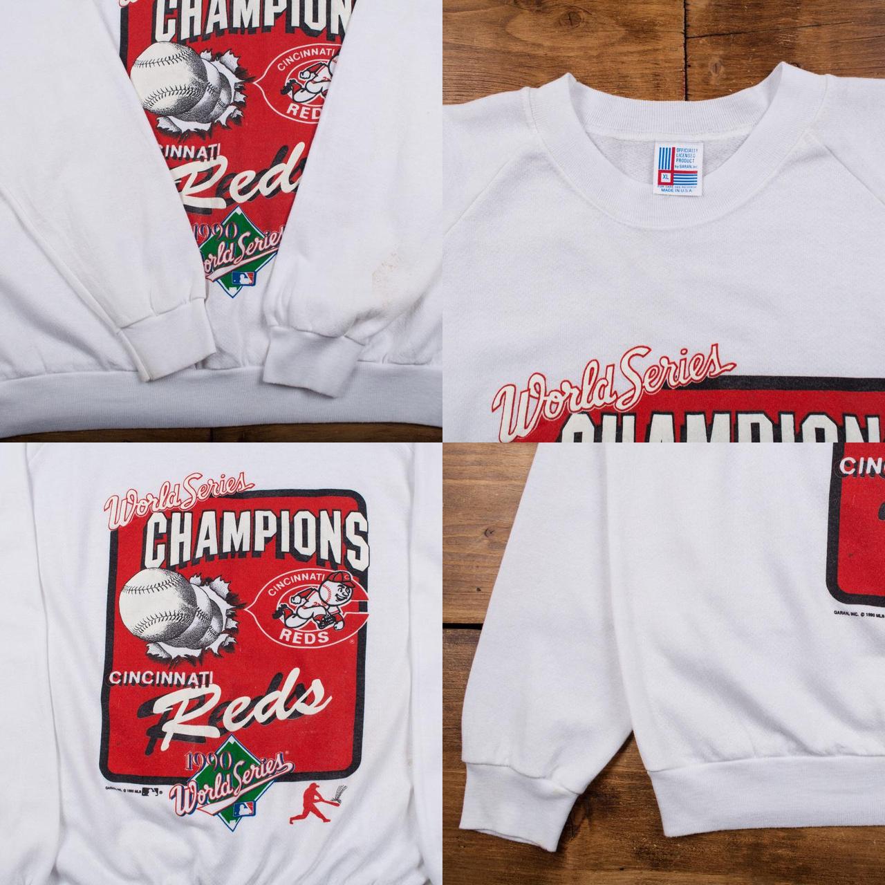 Vintage Cincinnati Reds Sweatshirt Size XL 23” pit - Depop