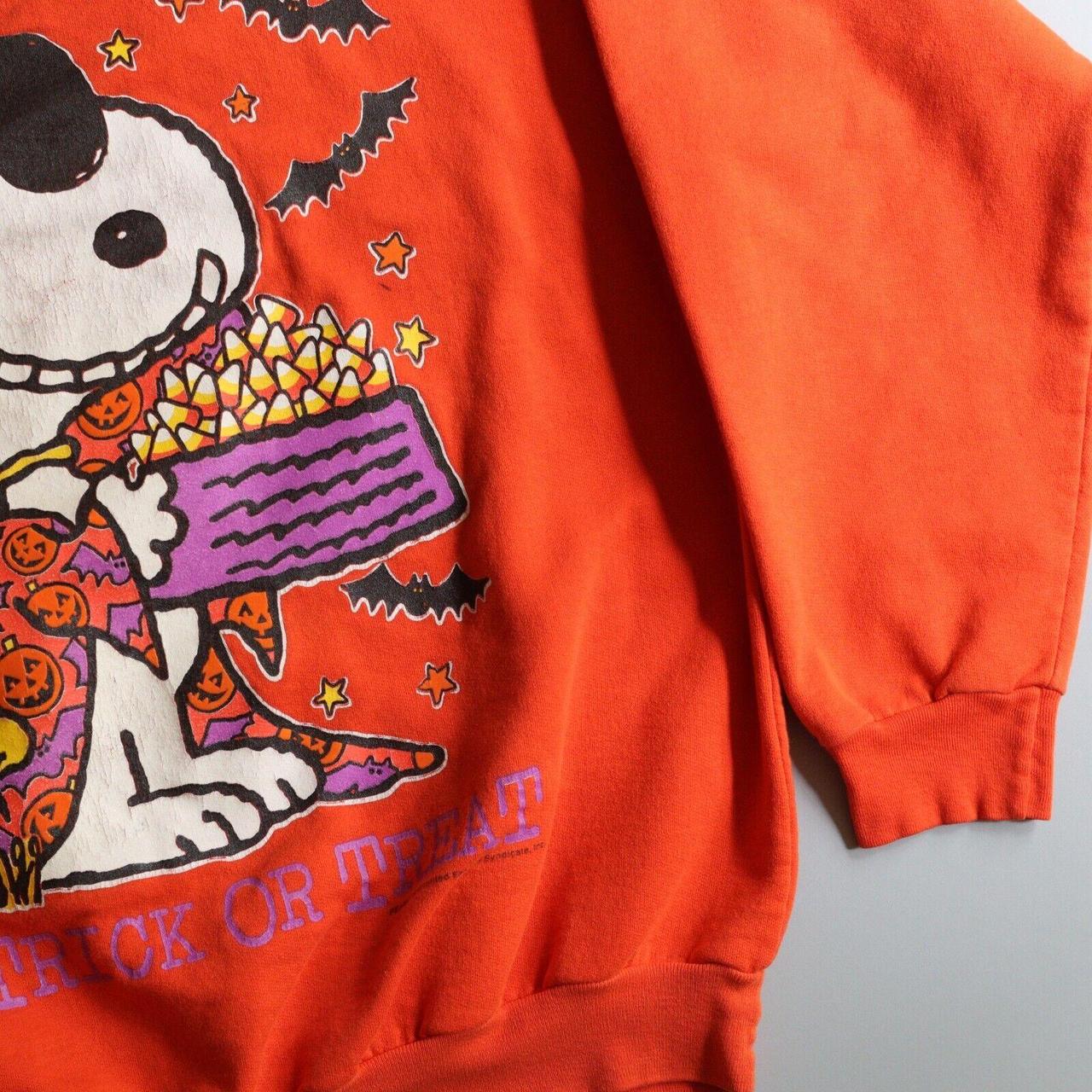 Vintage Peanuts Halloween Snoopy Witch Sweatshirt... Depop