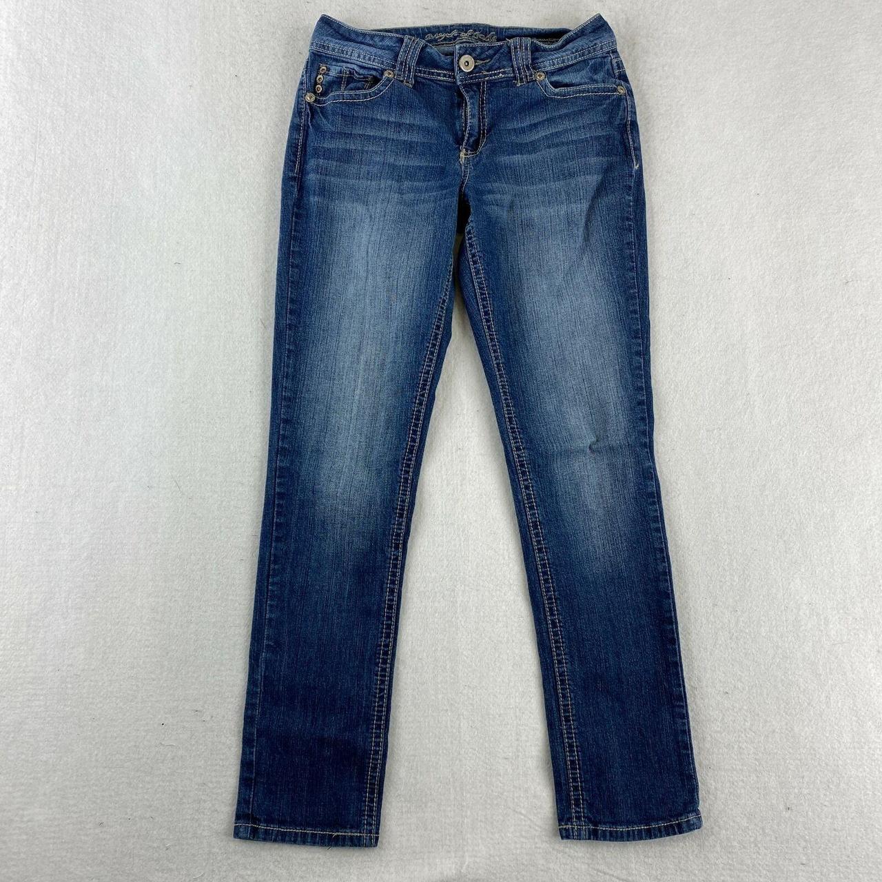 Myth Of Jade Straight Leg Denim Jeans Women's 10... - Depop