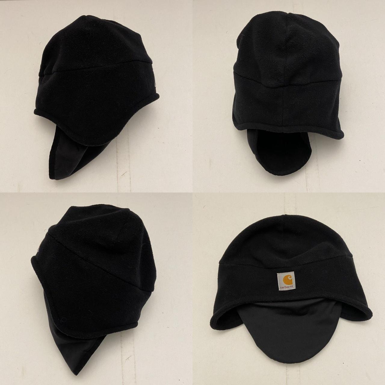 Carhartt Black Fleece Winter Hat With Ear Flaps And... Depop