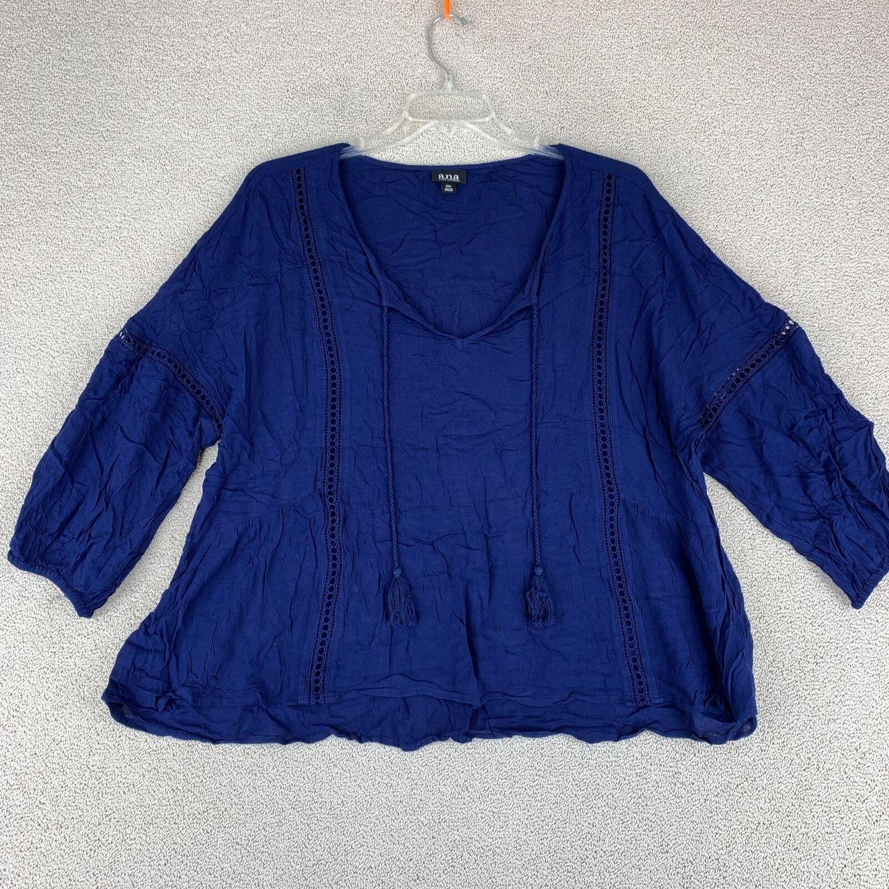 Ana A New Approach Pullover Blouse Women's Size 2XL... - Depop