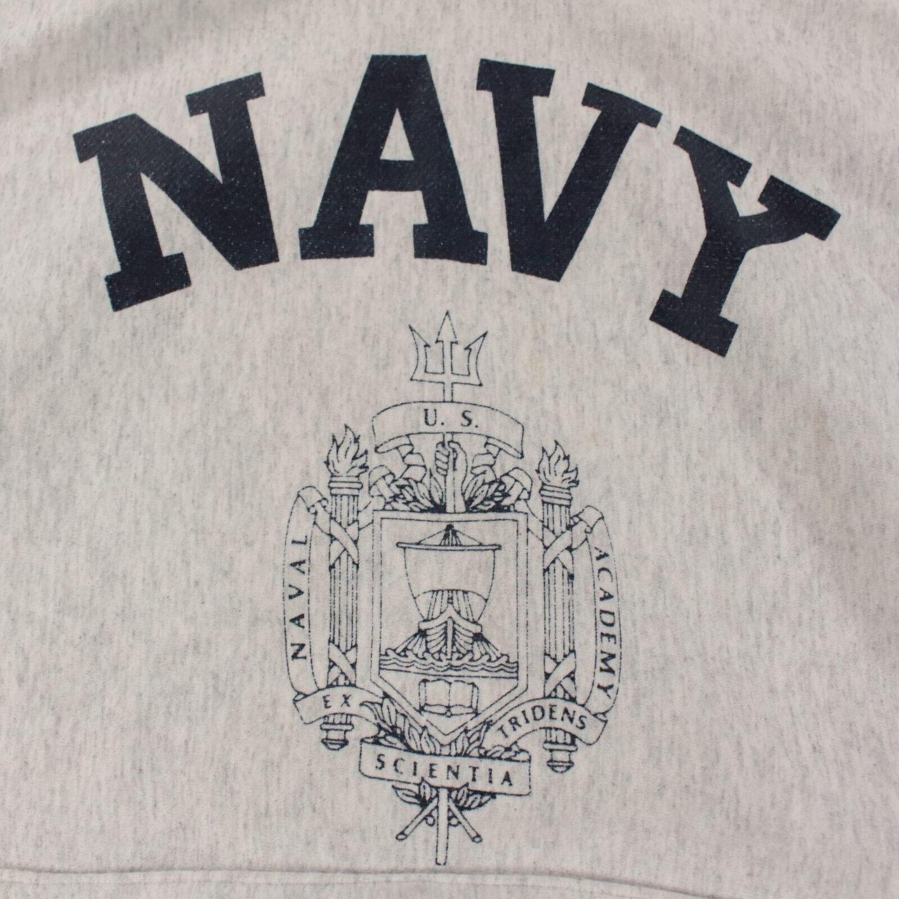 US Naval Academy Store NAVY reverse weave hoodie... - Depop