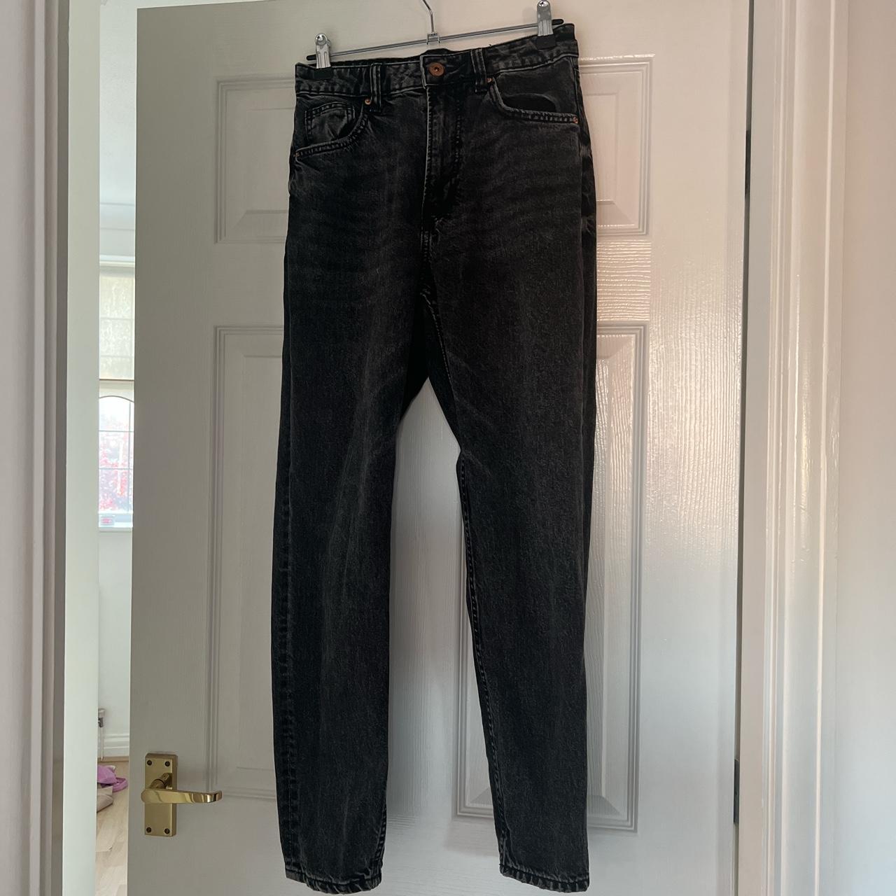 BERSHKA black Mom jeans Only worn a handful of times - Depop