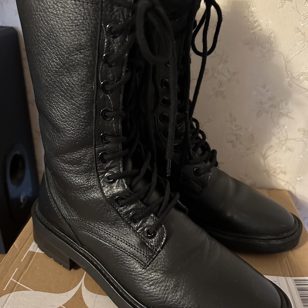 zara motorcycle boots