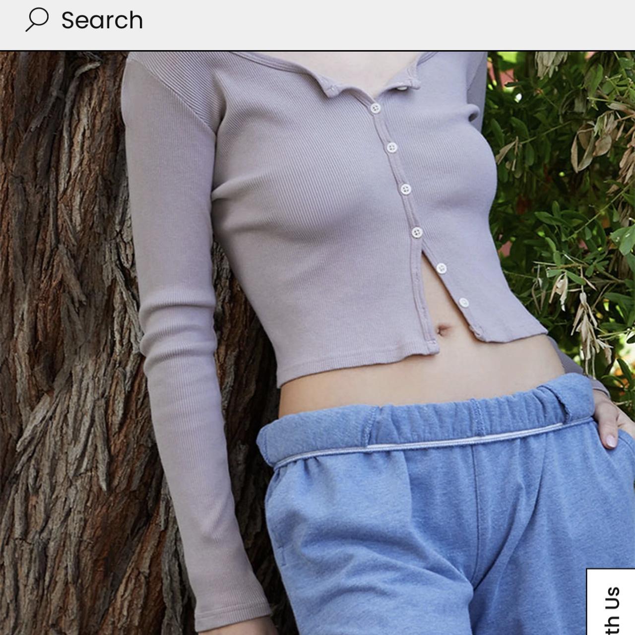 John galt / Brandy Melville mauve Zelley long sleeve... Depop