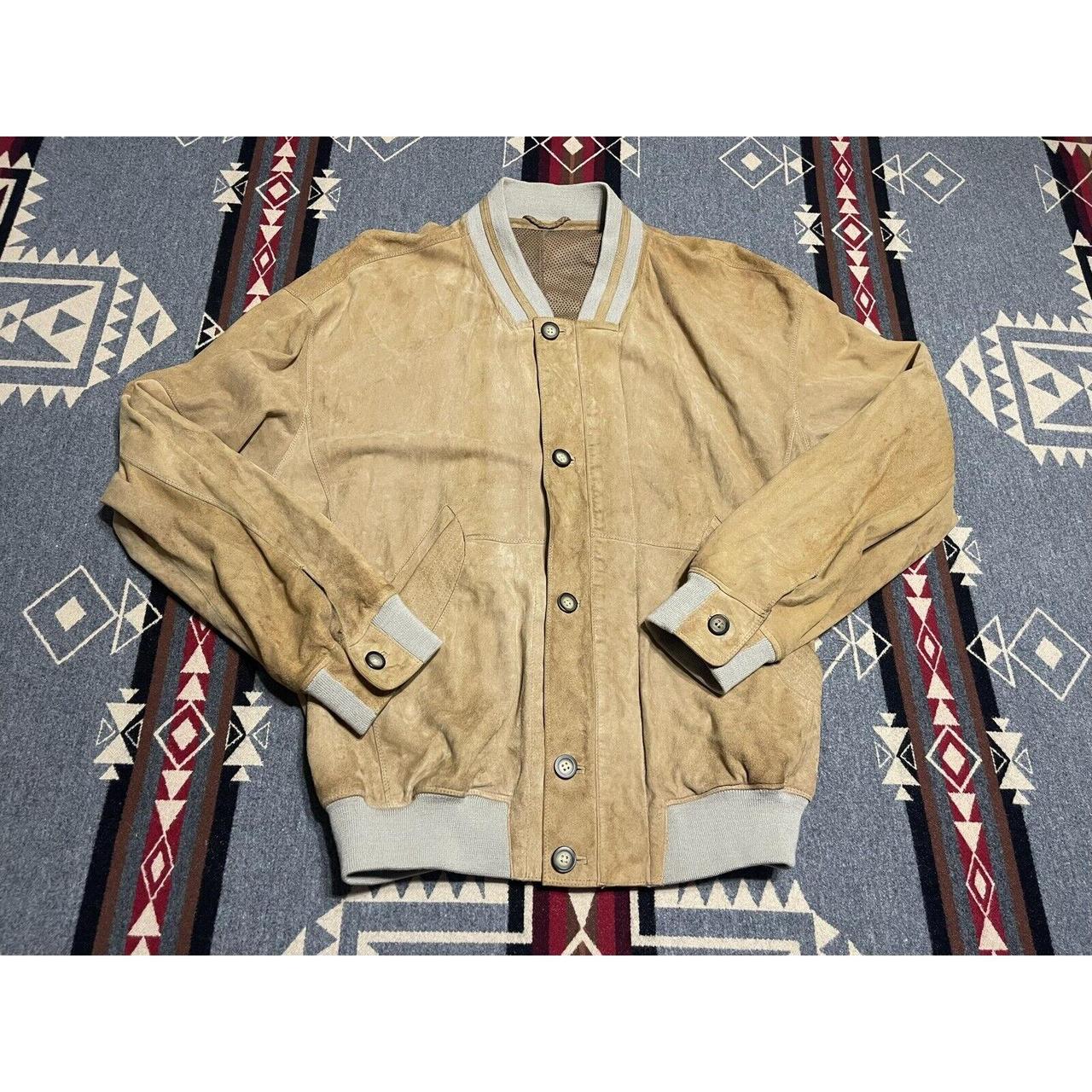 Daniel Hetcher Mens Leather Jacket Button Bomber... - Depop