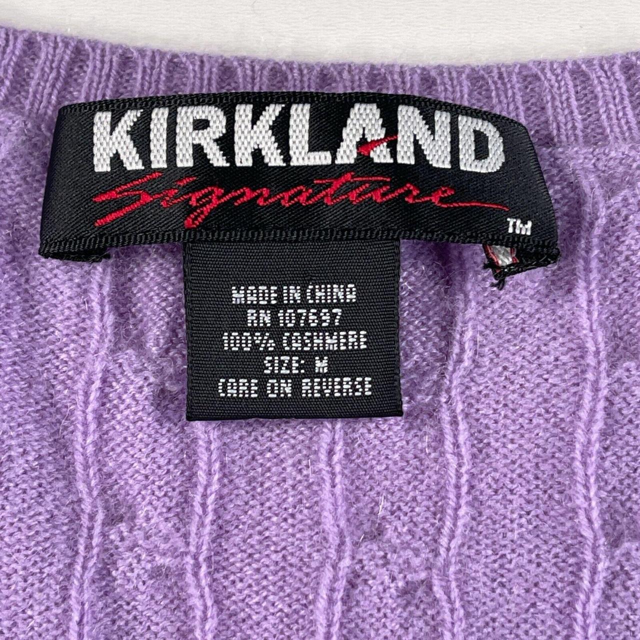Kirkland Signature Cashmere Sweater Womens M Purple... - Depop