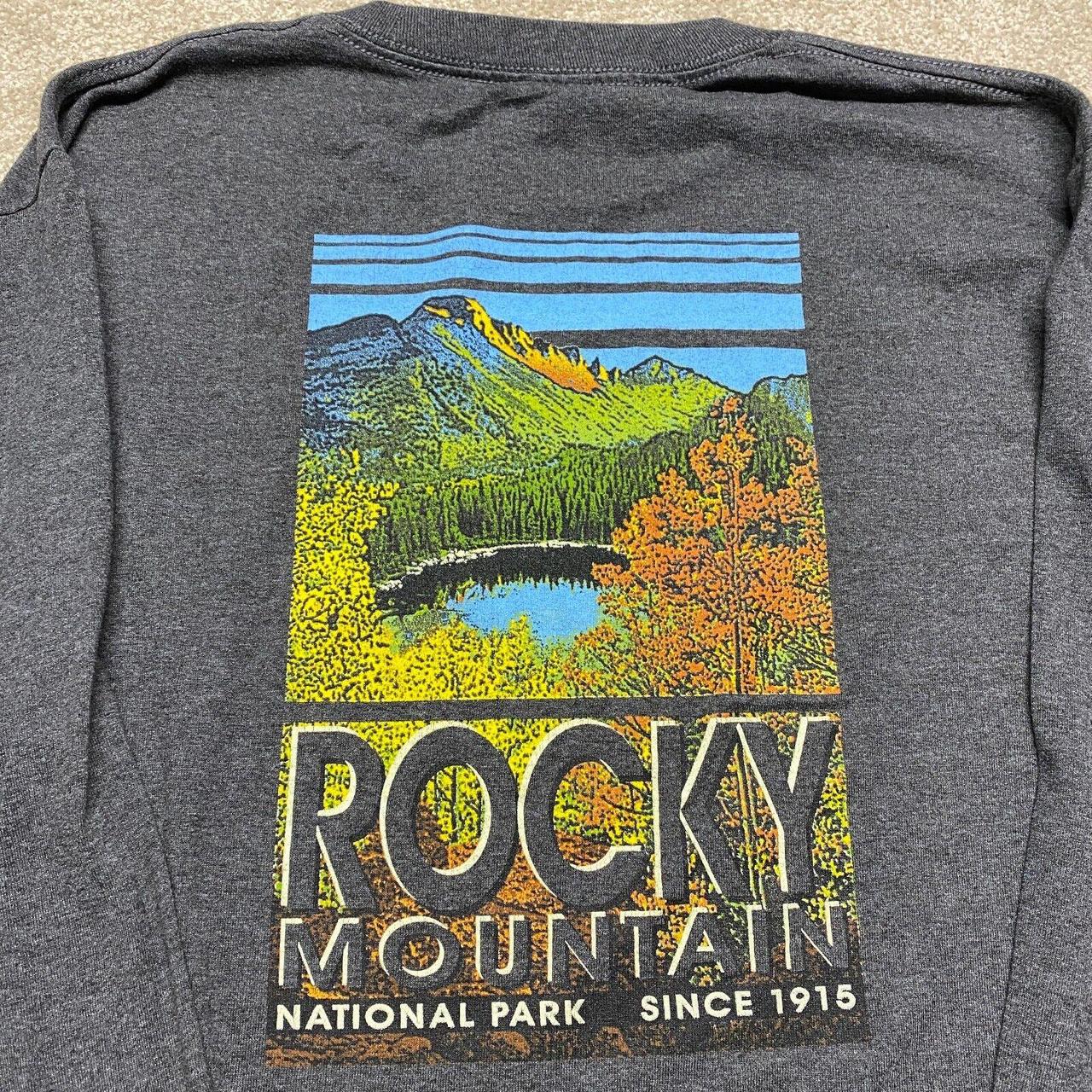 Rocky Mountain National Park T Shirt Large Nature... - Depop