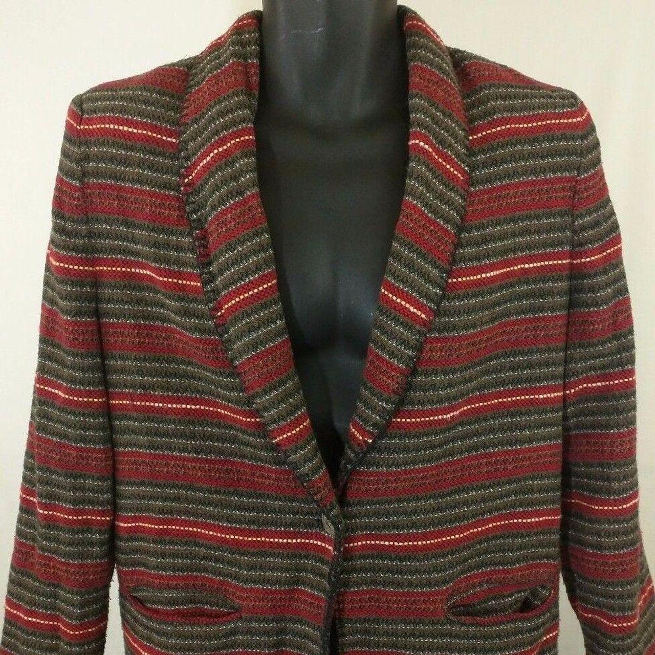 Coldwater Creek Blazer Vintage 90s One Button Woven... - Depop