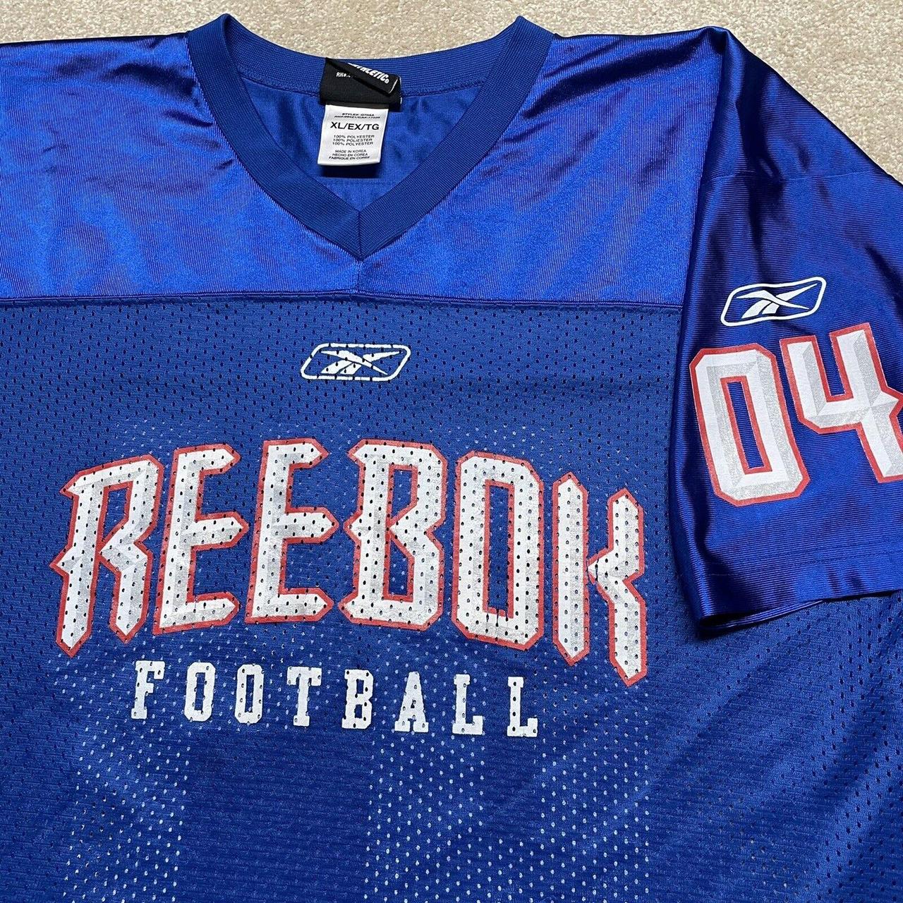 Reebok Football Jersey Men XL Adult Blue Logo... Depop