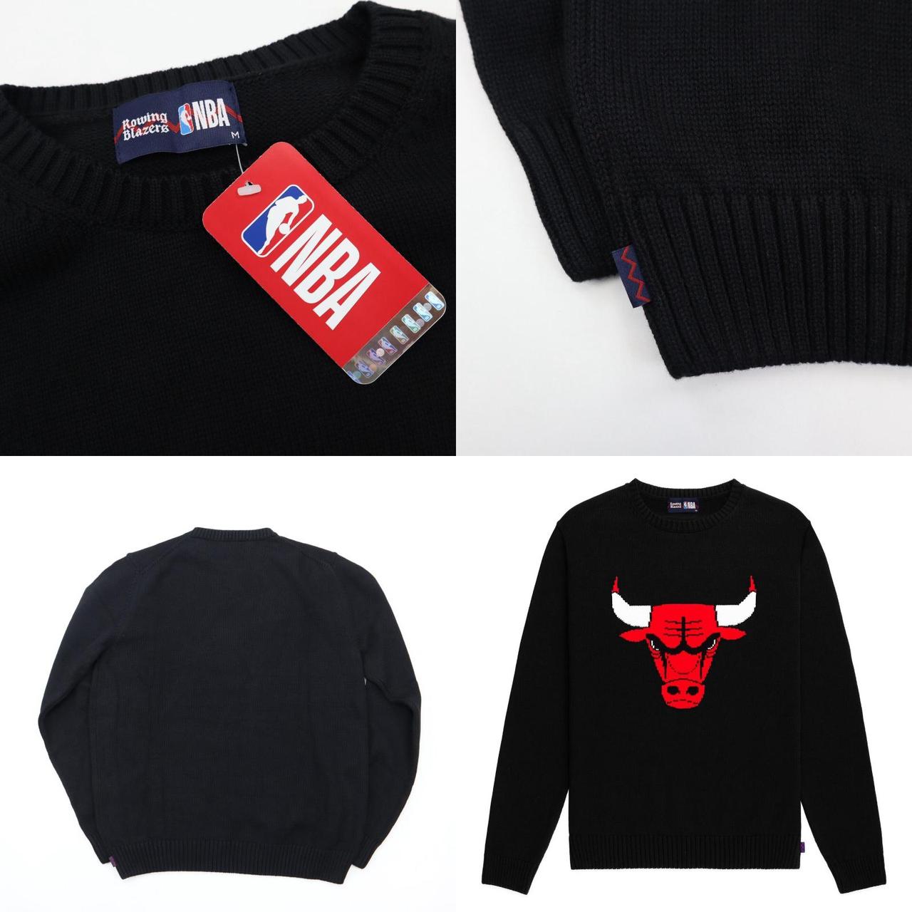 Rowing Blazers x NBA Chicago Bulls Knit Logo... Depop