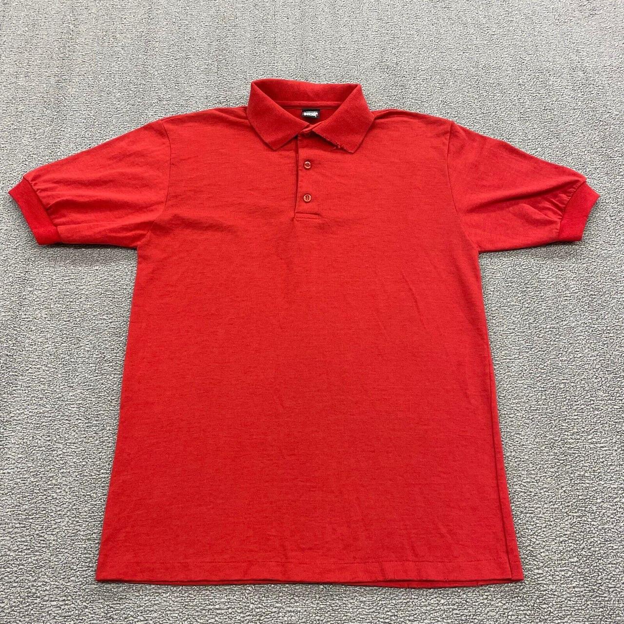 Screen Stars Men's Red Polo-shirts | Depop