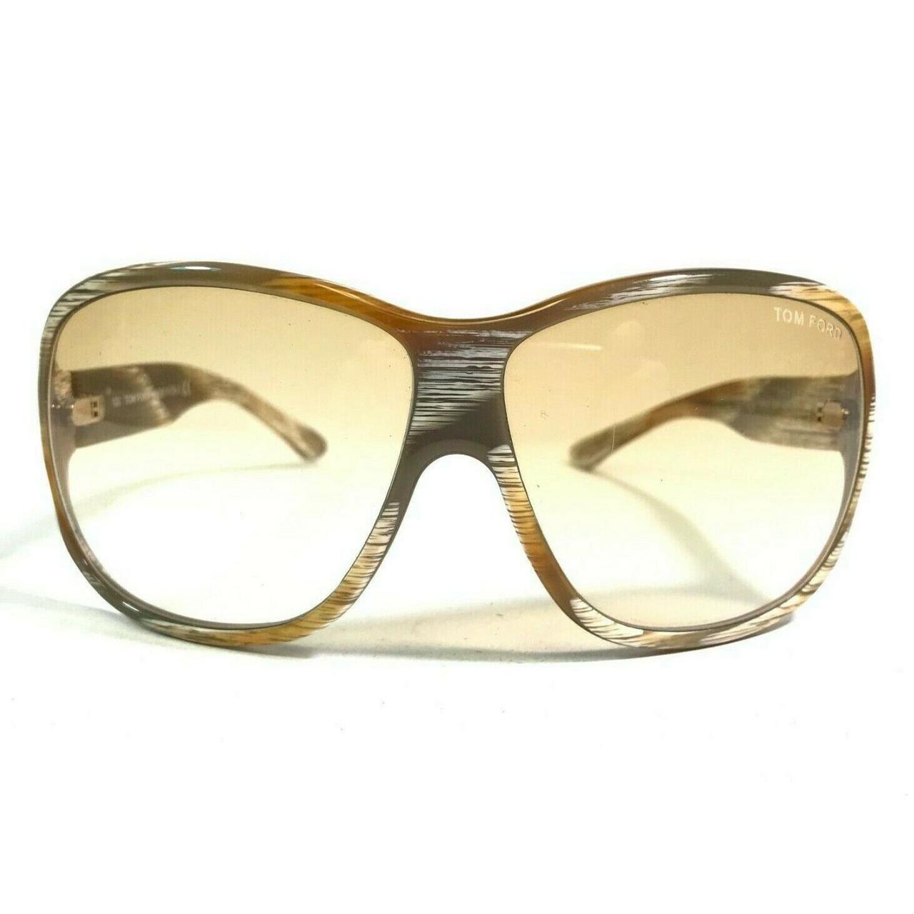 TOM FORD Women's White and Brown Sunglasses