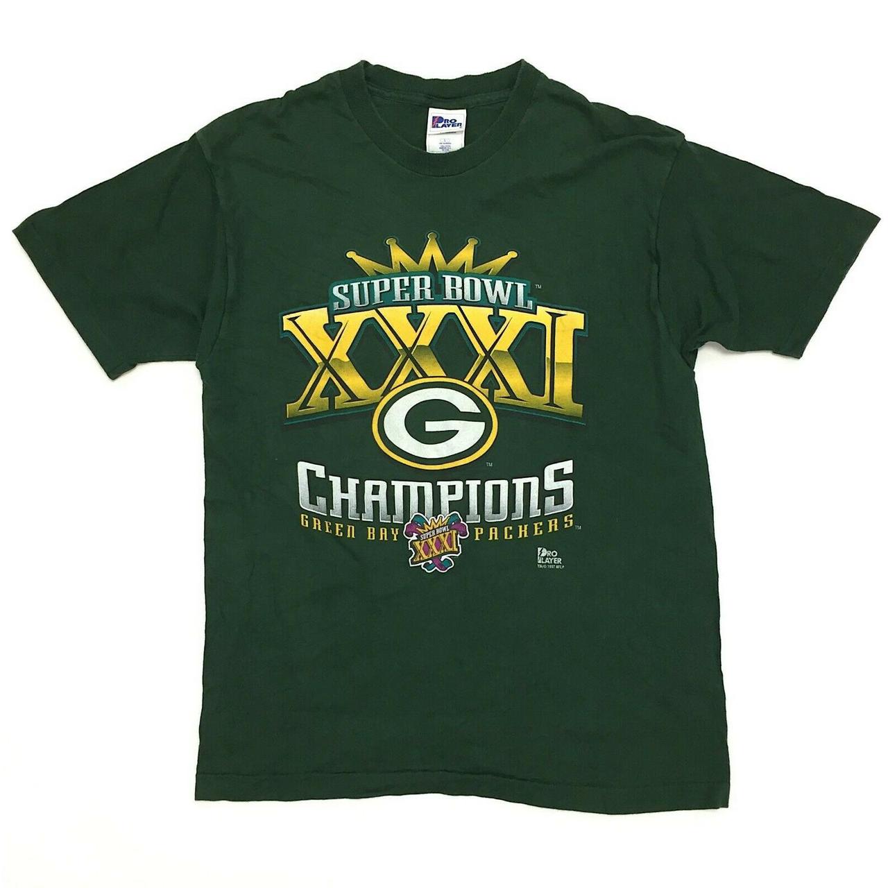 Vintage Green Bay Packers Super Bowl XXXI 31 Champs - Depop