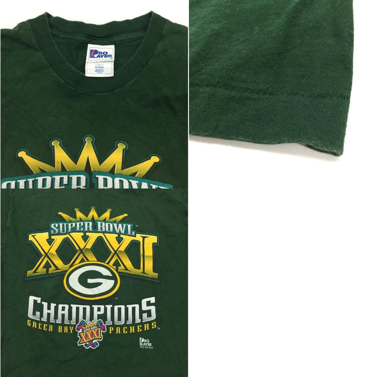 Vintage Green Bay Packer Superbowl 31 Champions T-shirt 