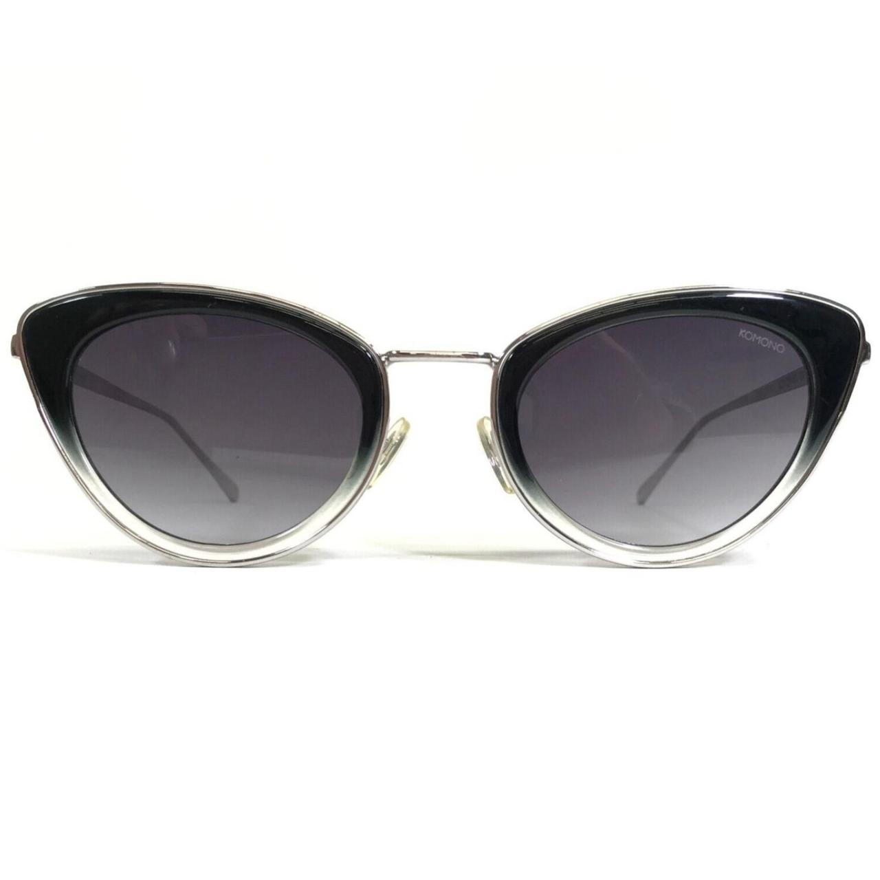 Komono Sunglasses THE BETHANY Black Silver Cat Eye... Depop