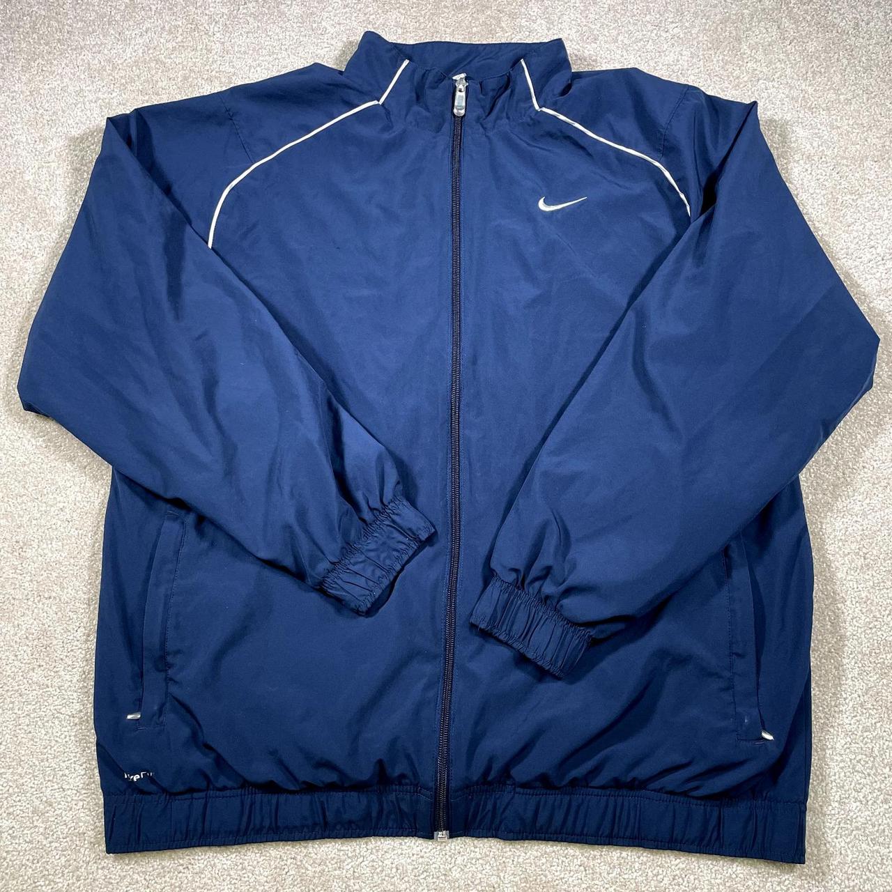 Nike Outdoor Nationals 2007 Windbreaker Jacket Mens XL Black Pullover 1/4  Zip