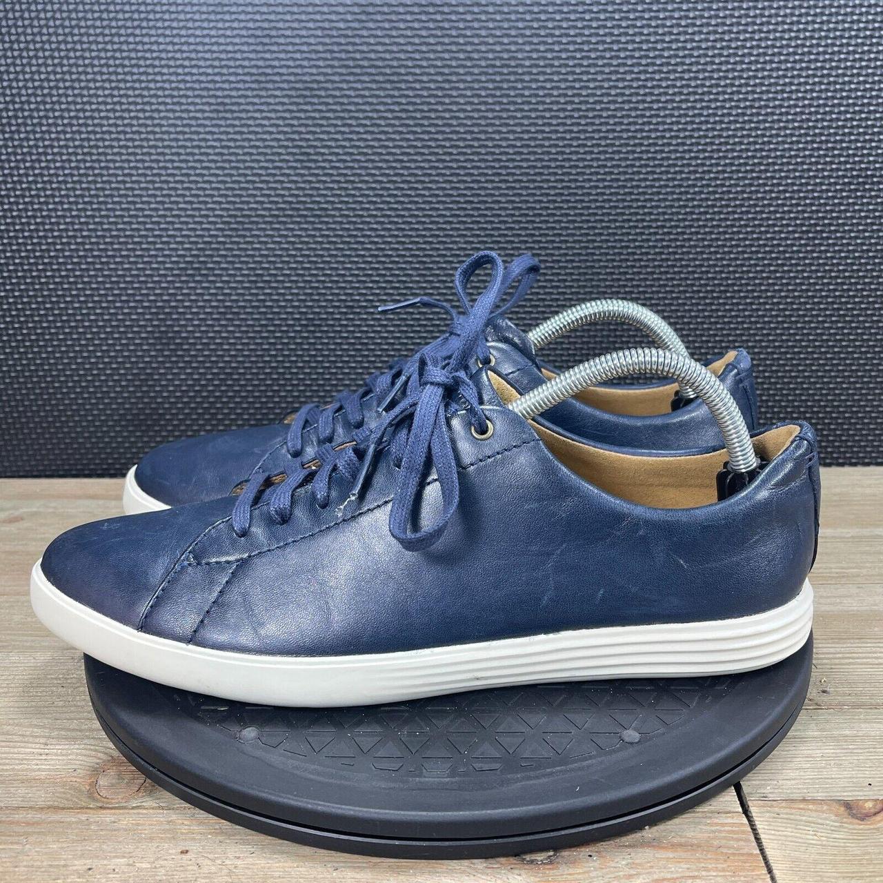 Cole Haan grand crosscourt II navy blue leather sneaker men size