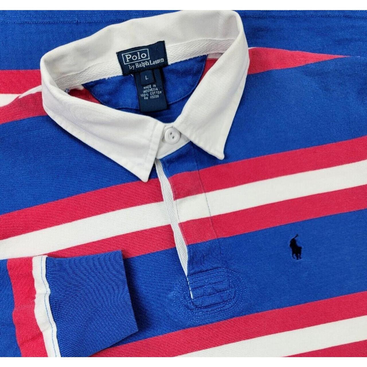 Polo Ralph Lauren Striped Cotton Rugby Shirt - L