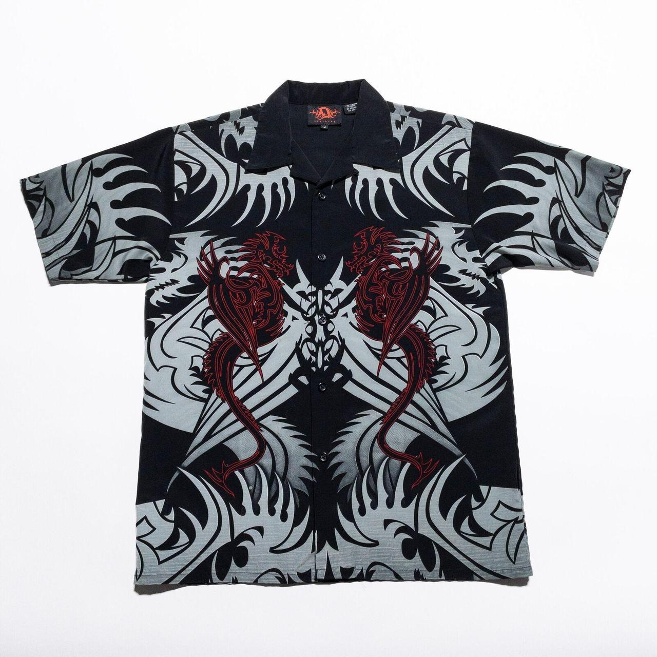 DC Clothing Dragon Club Shirt Men's Medium Polyester... Depop