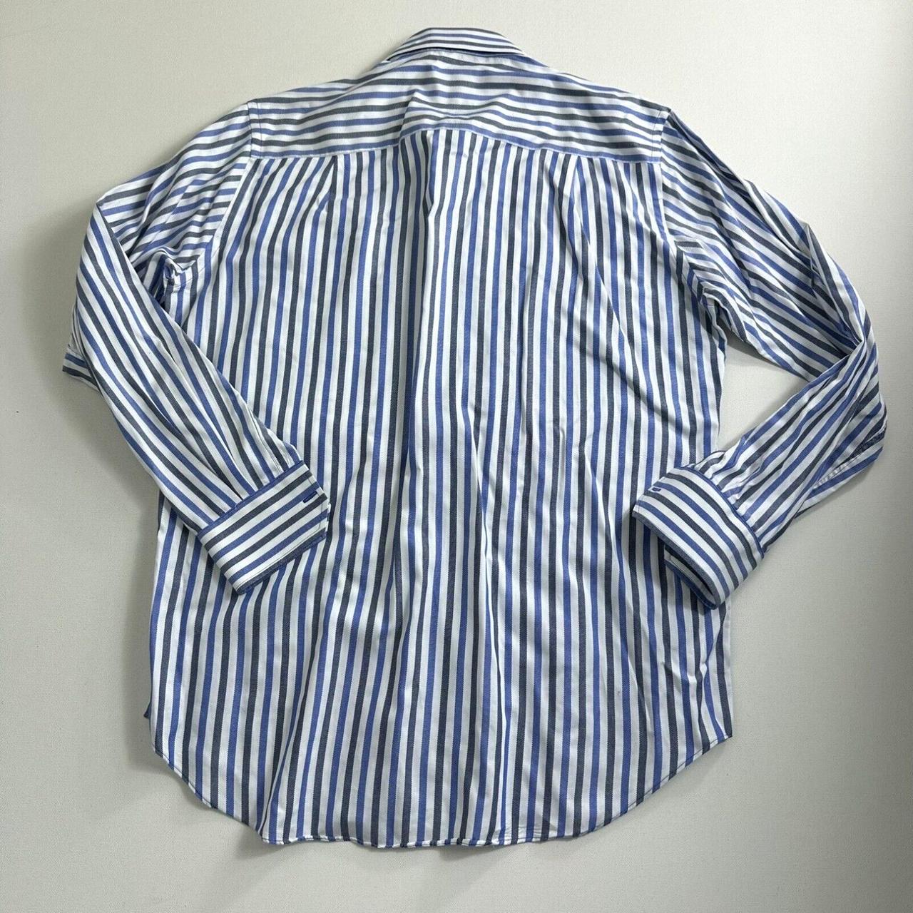 David Donahue Dress Shirt Mens Size Large Blue... - Depop