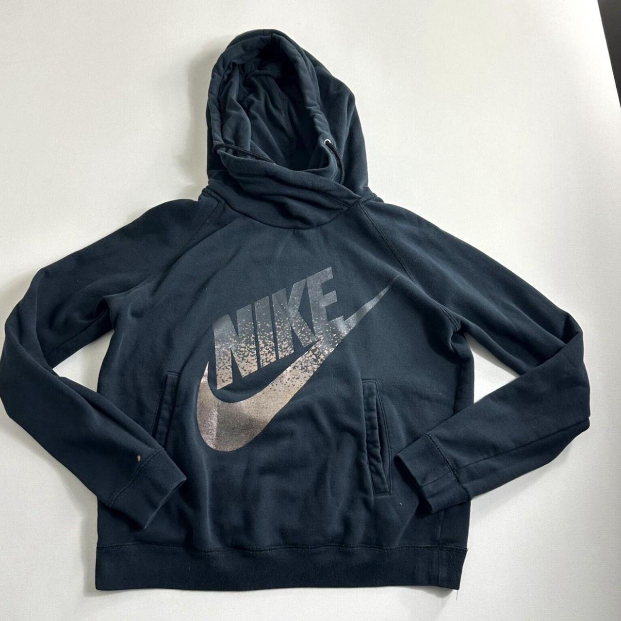 Nike Hoodie Sweatshirt Women L Black Rally Funnel. Depop