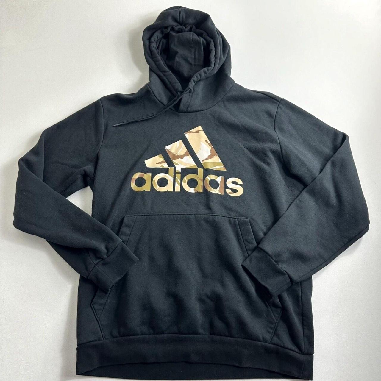 Adidas Sweatshirt Hoodie Men s Size L Black Camo. Depop