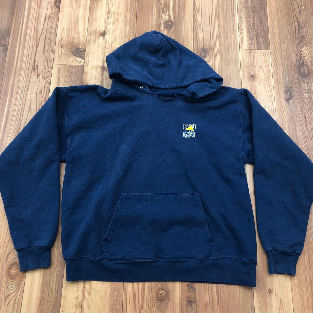 Blue Q Men's Blue Hoodie | Depop