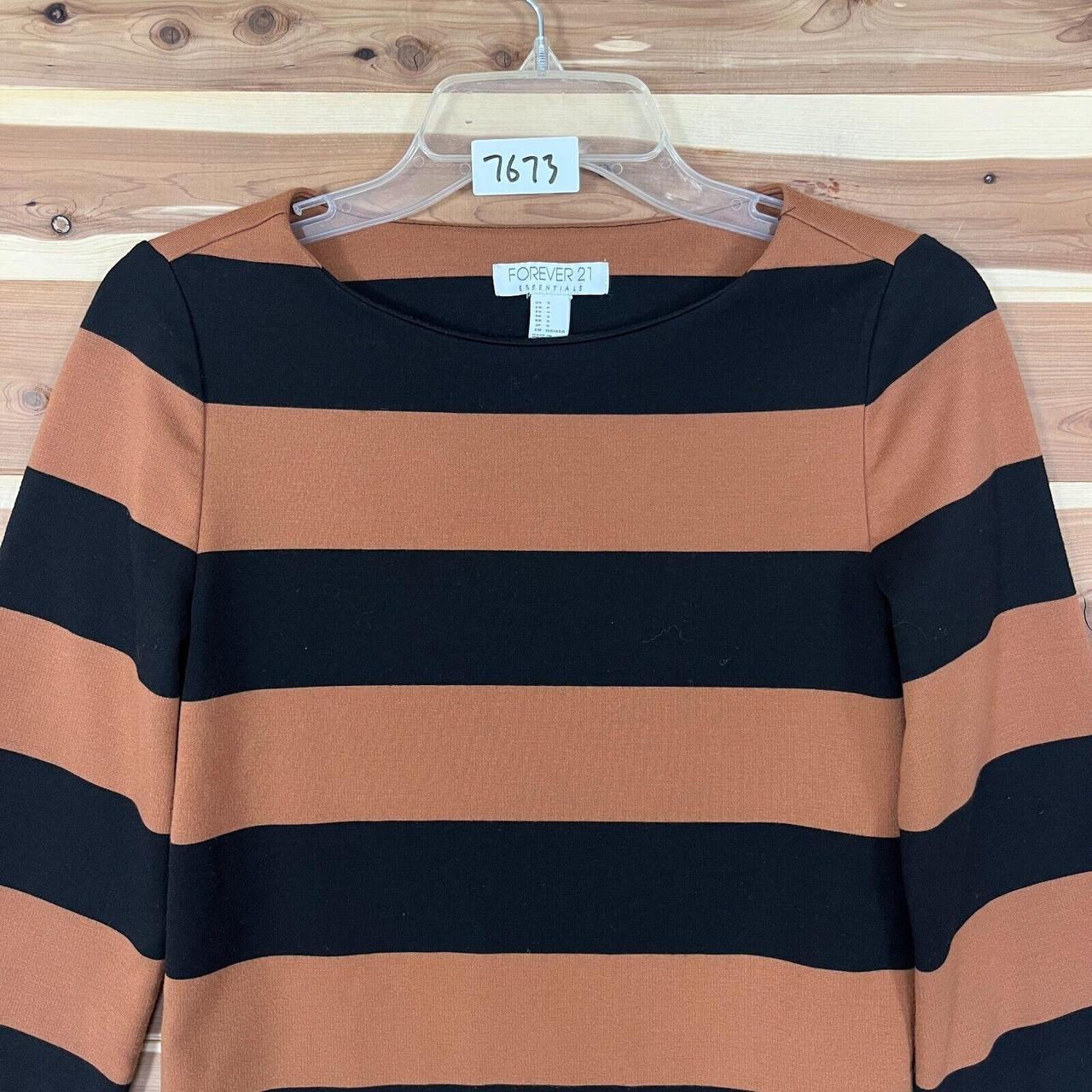 Forever 21 Women's Orange and Black Sweatshirt (2)