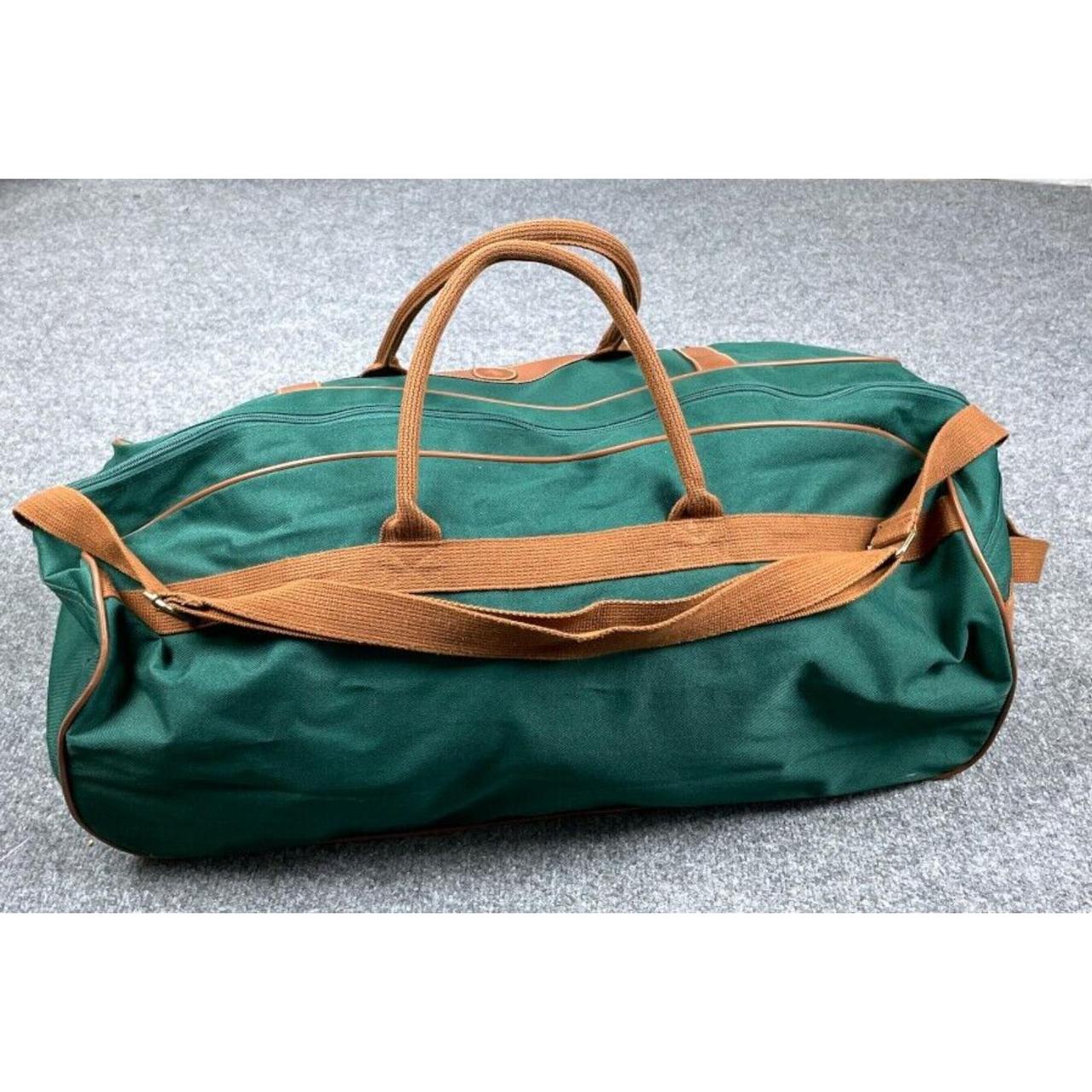Vintage Ralph Lauren Weekender Bag / Canvas and Leather 