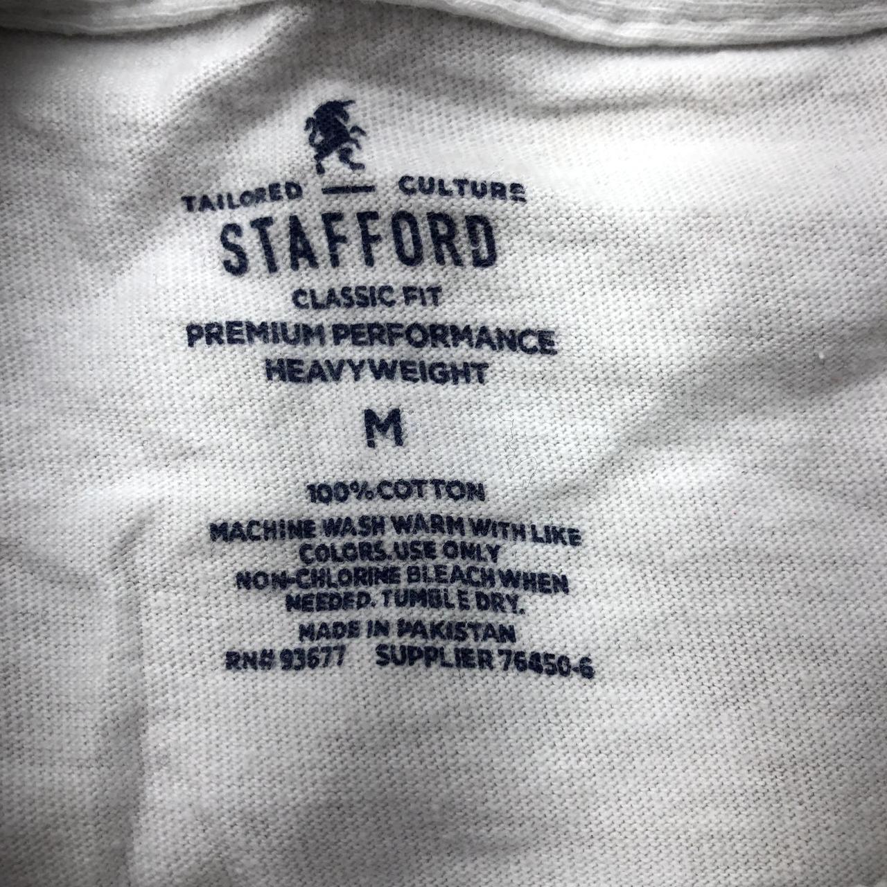 Stafford Men's White T-shirt | Depop