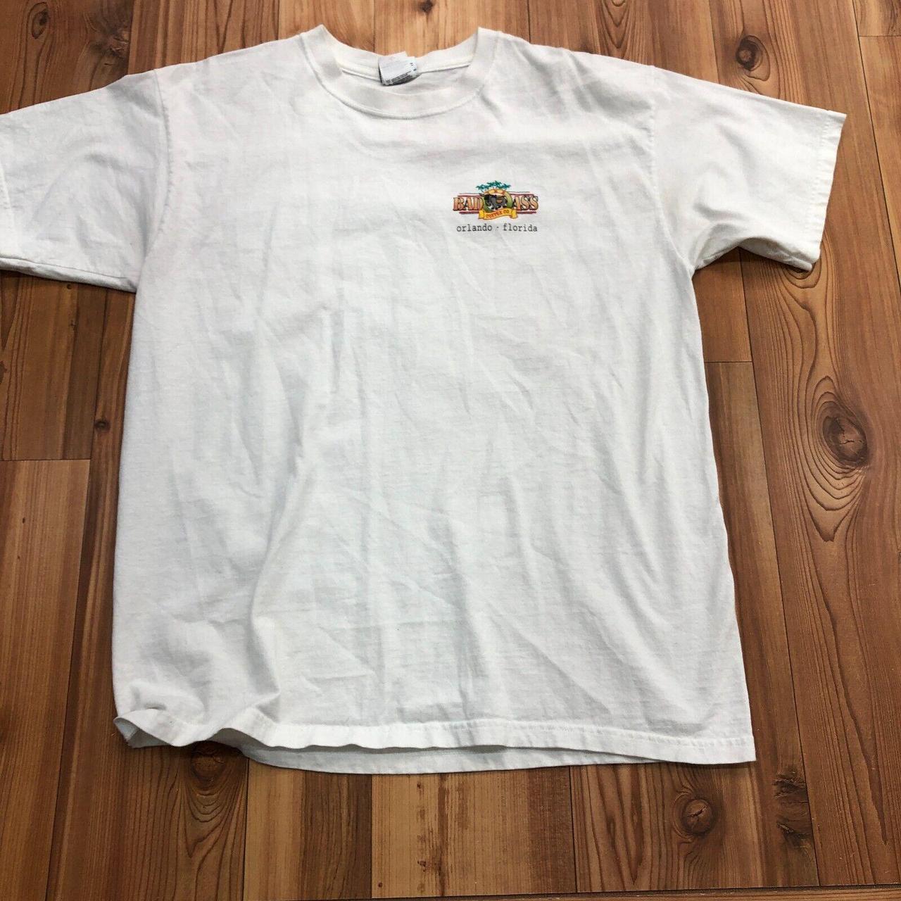 The Duck Company White Crew Neck Lightweight Bad Ass... - Depop