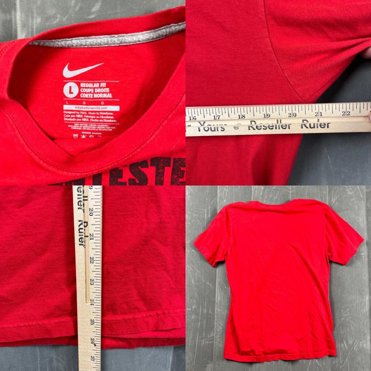 Nike Shirt Mens Large Red Pro MLB Batting Practice - Depop