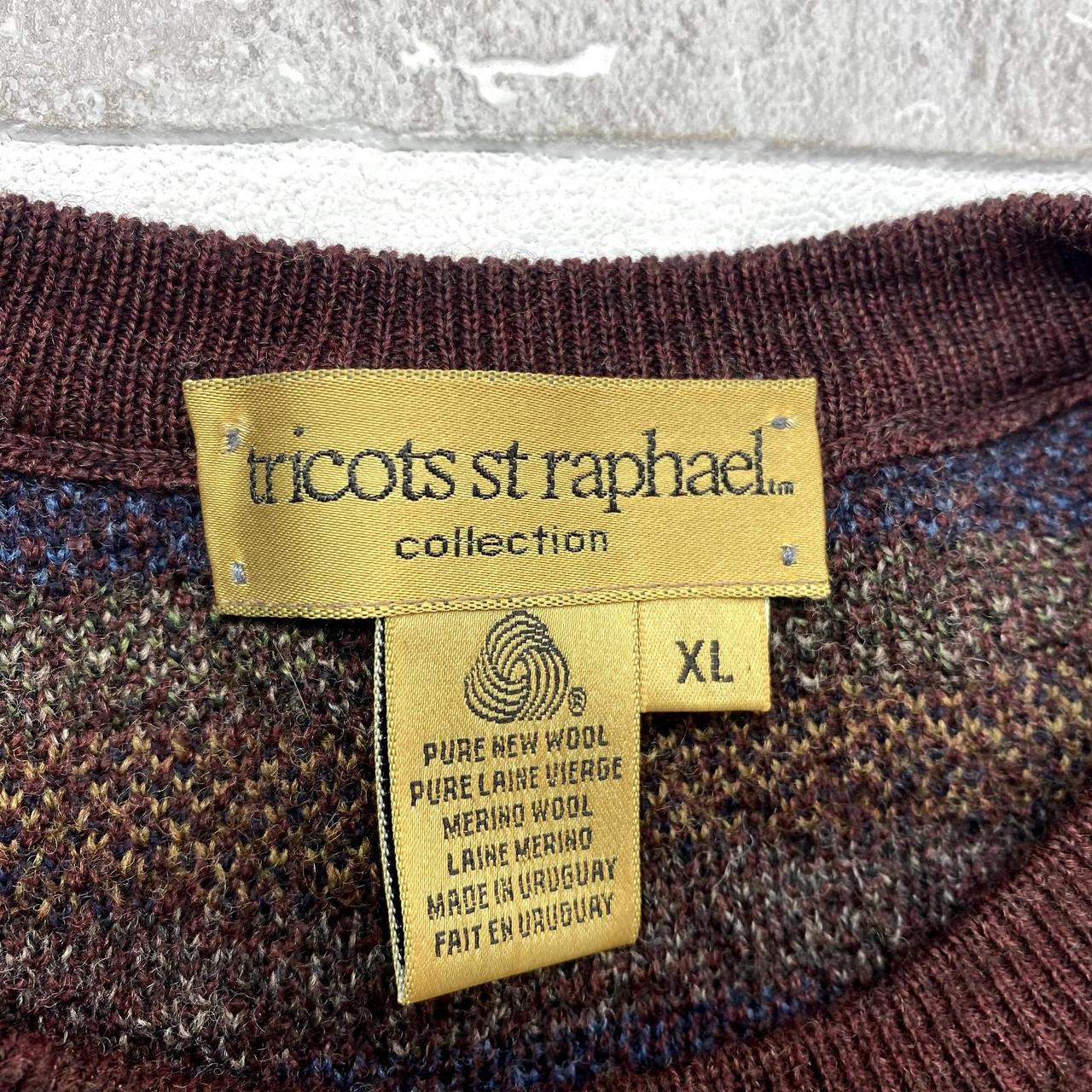 Tricot St Raphael Wool Multicolor Round Neck... - Depop