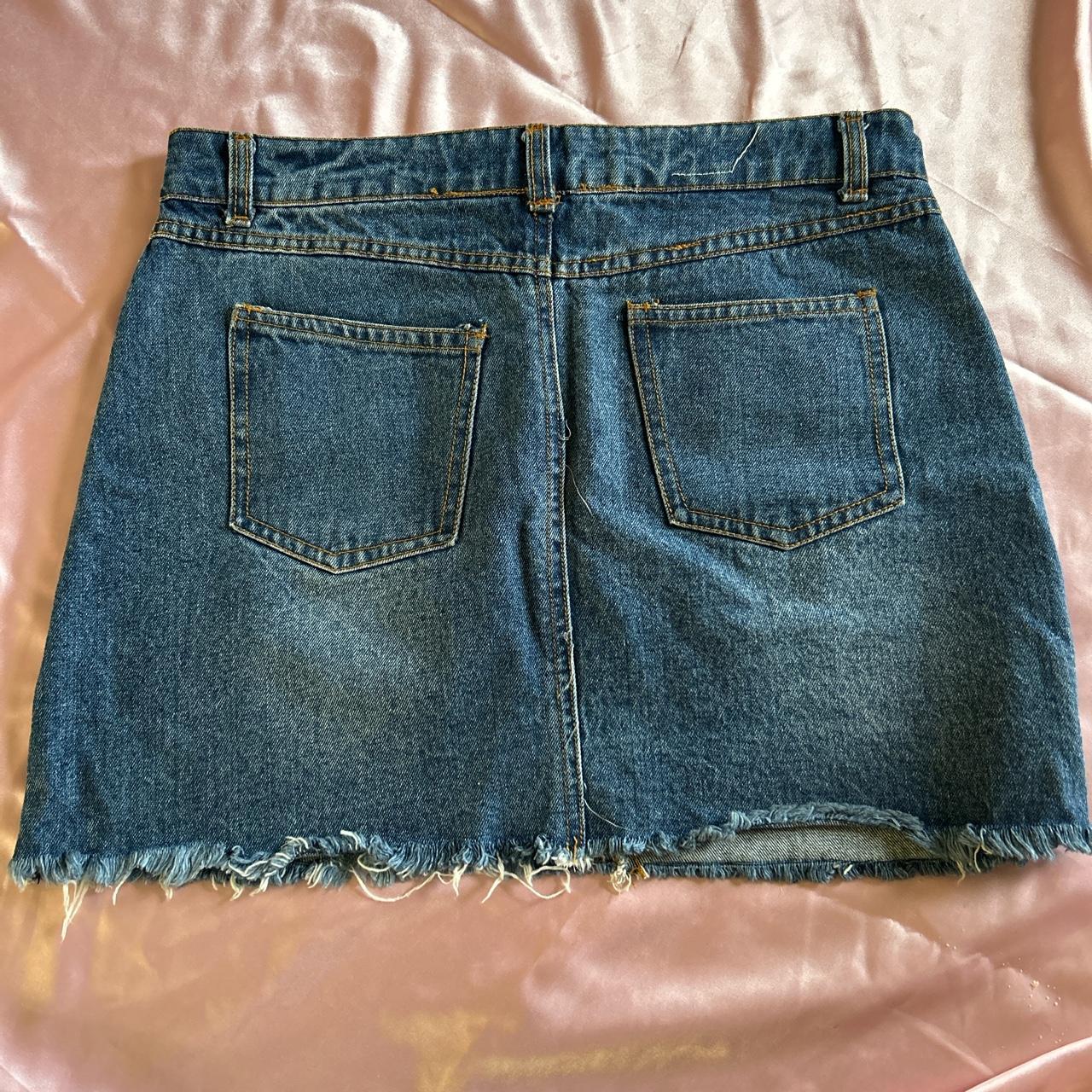 Cute denim mini skirt 🌸 No stretch thick... - Depop